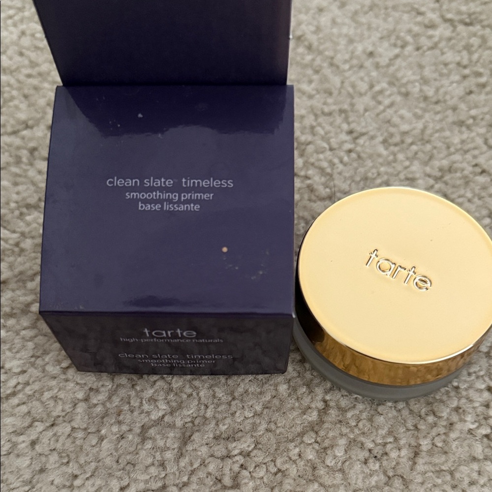 Tarte Smoothing Primer with Gold Lid and Purple Box